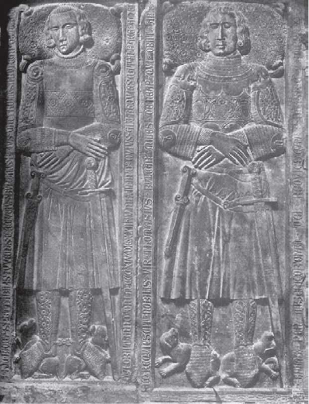 Надгробие Томазо и Карлуччио Вулкано. 1337 и 1345 гг. Неаполь