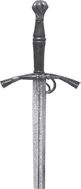 Полутораручный меч Германия, 1500—1520 гг. Музей Альберта и Виктории, Лондон. Длина клинка 930 мм, хвостовика — 210 мм