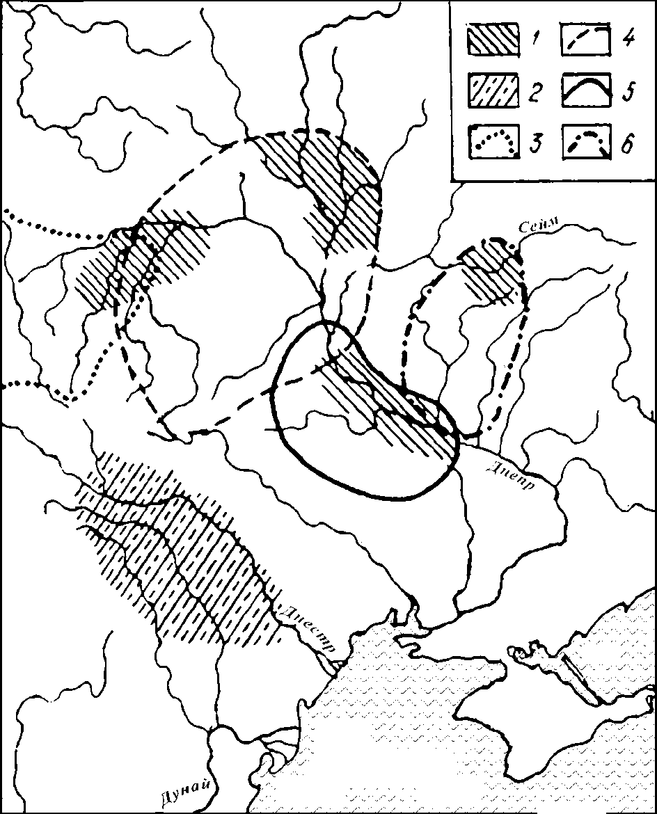 Карта археологических
культур 2 века до н.э.