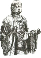 Фигурка богаДзидзо (ок. 1200-1250) из храма Тодайдзи (Нара)