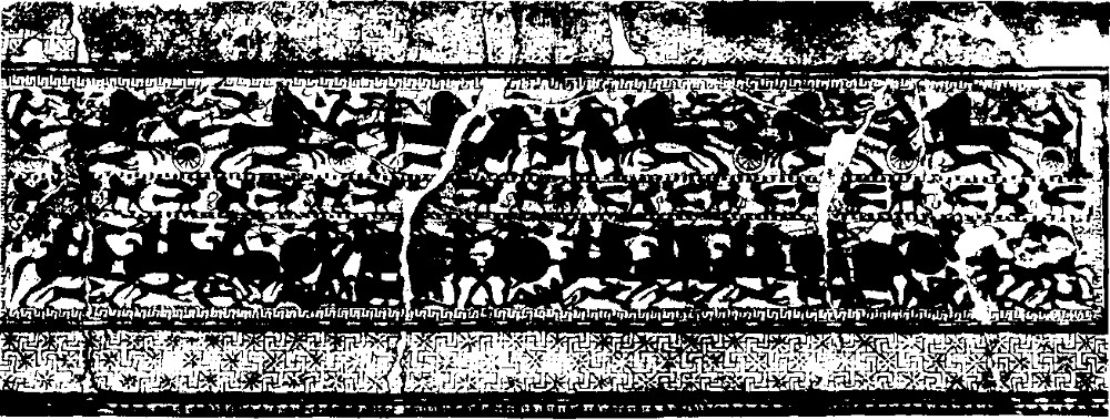 Рис. 12. Изображение на клазоменском саркофаге. Лондон, Британский музей, № 96.6-15.1. По Murray 1898, pl. 1.