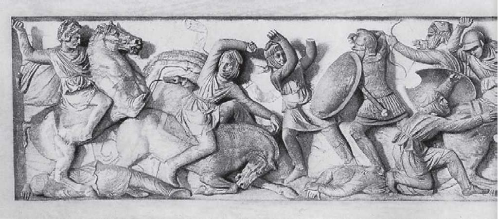 Рельеф «Саркофага Александра» из Сидона. Стамбул, Археологический музей