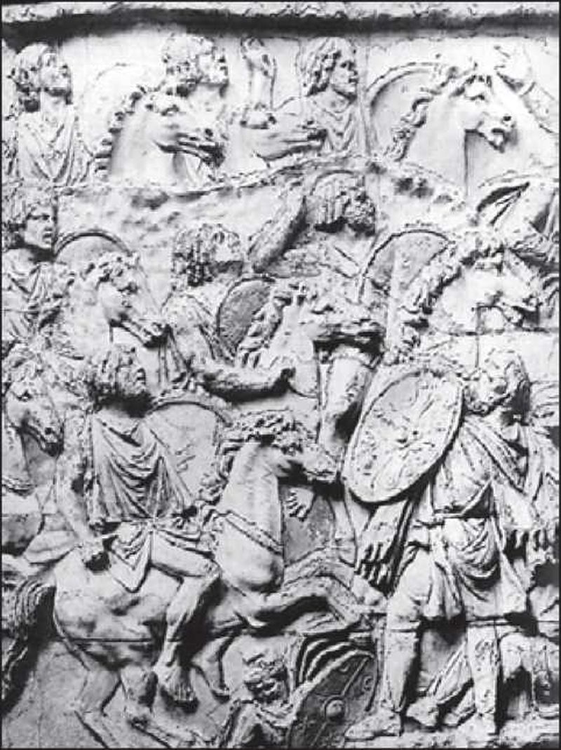 Нумидийские всадники.. Рельеф колонны Траяна