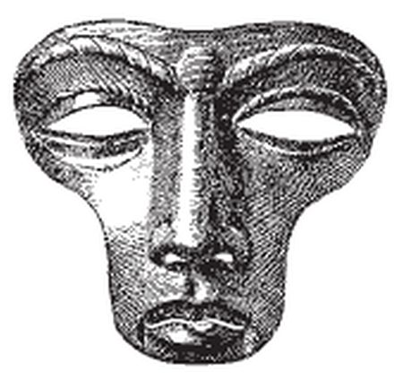 Римская защитная маска шлем.а. II в. Майнц. По Г. Расселу Робинсону