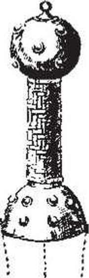 Эфес римского кавалерийского меча «спата». III-IV вв. Торсбьерг, Дания