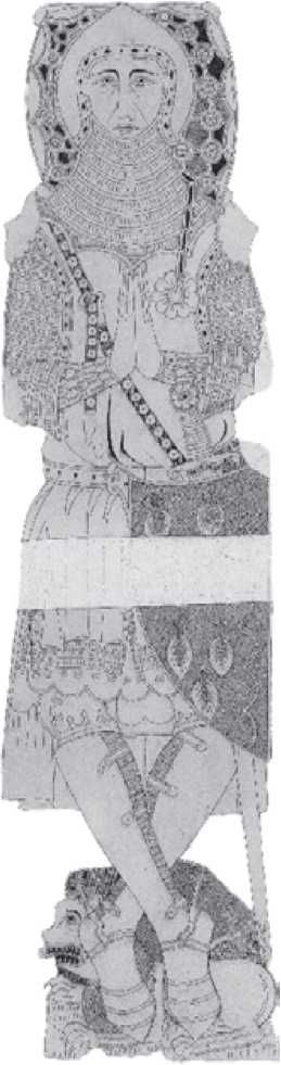 Надгробие сэра Джжона де Нортвуда (?) (ум. 1337 г). О. Шеппей. Англия. Изготовлено надгробие, видимо, в 1340-е гг.