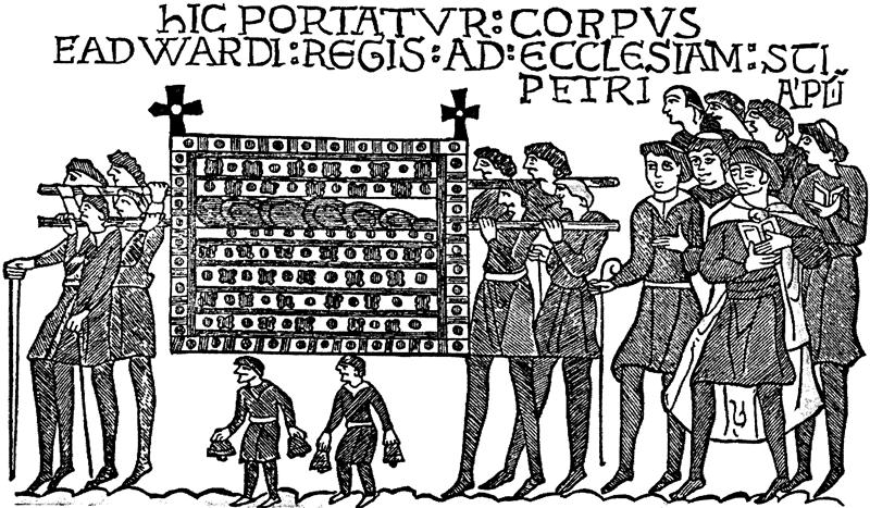 Похороны Эдуарда Исповедника (фрагмент гобелена в Байе)