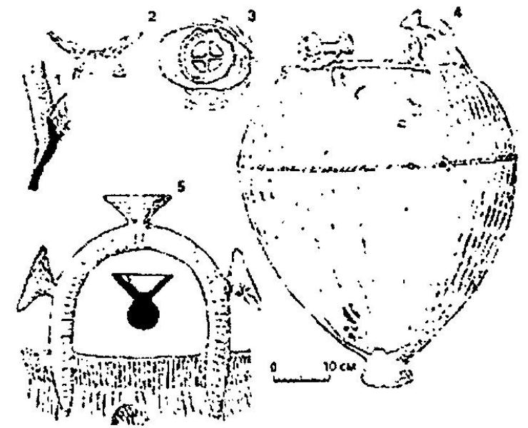 Рис. 17. Сарматский бронзовый котел из гето-дакийского поселения Пятра Шомулуй (по Г. Бикиру).
