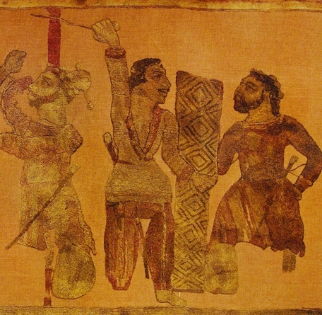  Изображения хунну на ковре из Ноил-Ула