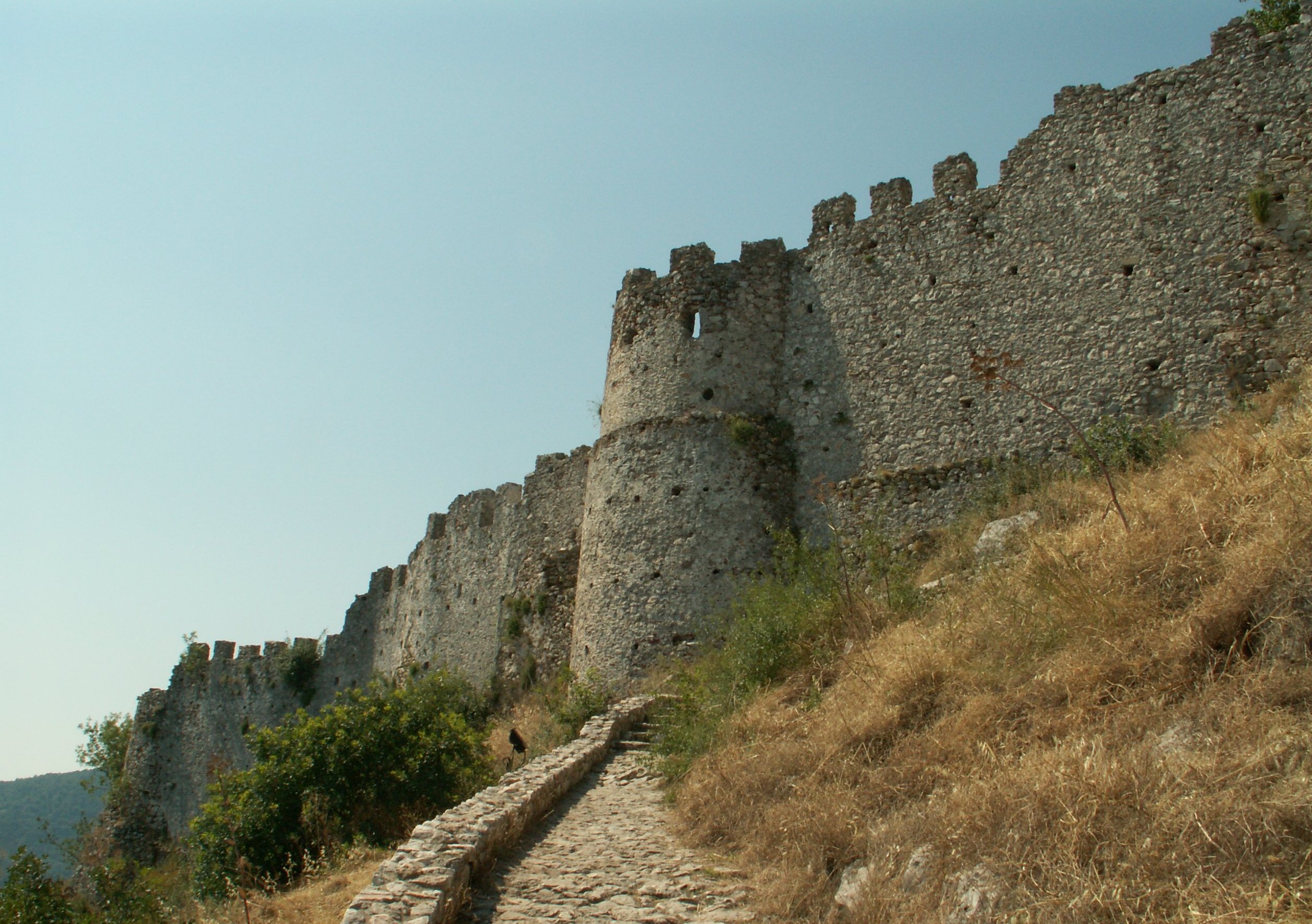 Византийская крепость Мистра на Пелопоннесе. Вид в наши дни