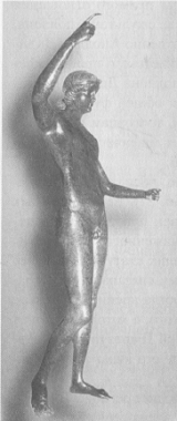 Рис. 18. Статуя Гермеса из Трапезунта. Бронза. II в. н.э. Музей г. Трабзон