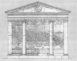 Рис. 37. Храм-часовня Митридата Евпатора на Делосе. Конец II в. до н.э.
