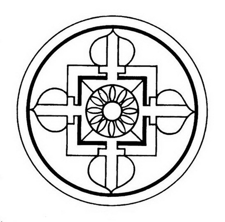 Роза-крест, тибетская мандала, архетип