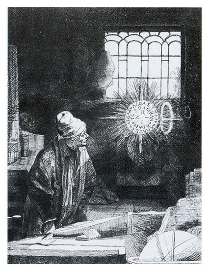 Рембpaндт. Доктор Фауст (1652-1653).