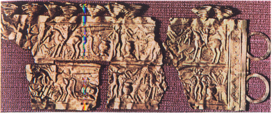 Кельтиберская золотая диадема из Рибадео. Археологический музей. Мадрид.