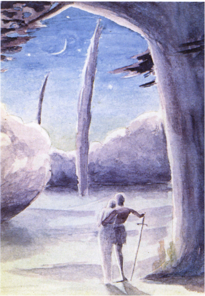Иллюстрация американского писателя У. Фолкнера (1891-1962) к его сказанию в духе рыцарского повествования с кельтскими элементами «майский праздник». Рукопись этого произведения с собственными иллюстрациями автор подарил своей любимой женщине.