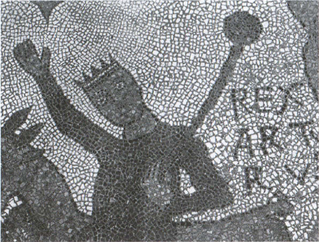 На огромной мозаике, выложенной на полу в кафедральном соборе Отранто (1163-1165), есть надпись - король Артур. По народному поверью, король, как и многие другие персонажи кельтской мифологии, был связан также с потусторонним миром и вел за собой блуждающие души.
